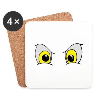 auge - Untersetzer (4er-Set) - Weiß - Vorne