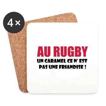 rugby - Coasters (set of 4) - white - Front