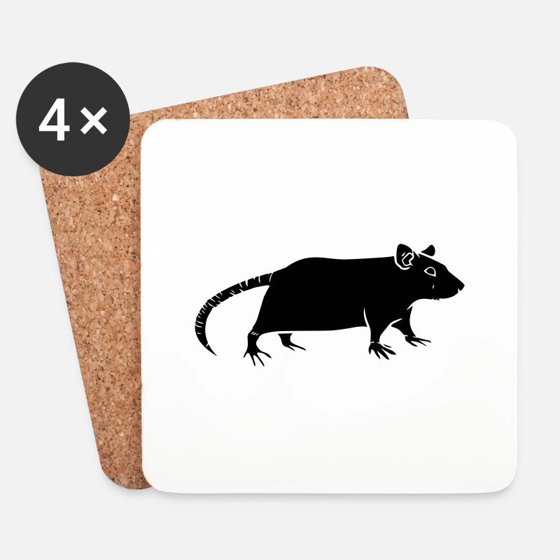 rat - Untersetzer (4er-Set) - Weiß