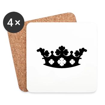 Crown - Coasters (set of 4) - white - Front