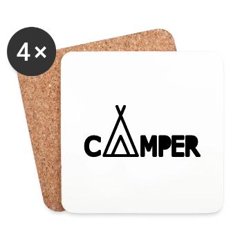 Camper - Untersetzer (4er-Set) - Weiß - Vorne