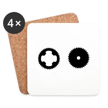 Chainring I - Coasters (set of 4) - white - Front