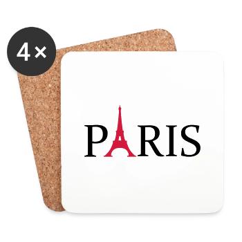 Paris - Untersetzer (4er-Set) - Weiß - Vorne