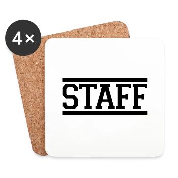 staff - Untersetzer (4er-Set) - Weiß - Vorne