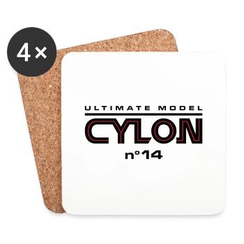 Ultimate model cylon n°14 - Untersetzer (4er-Set) - Weiß - Vorne