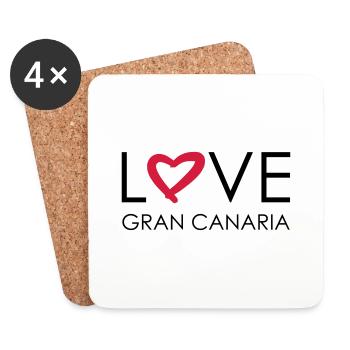 love cran canaria - Coasters (set of 4) - white - Front