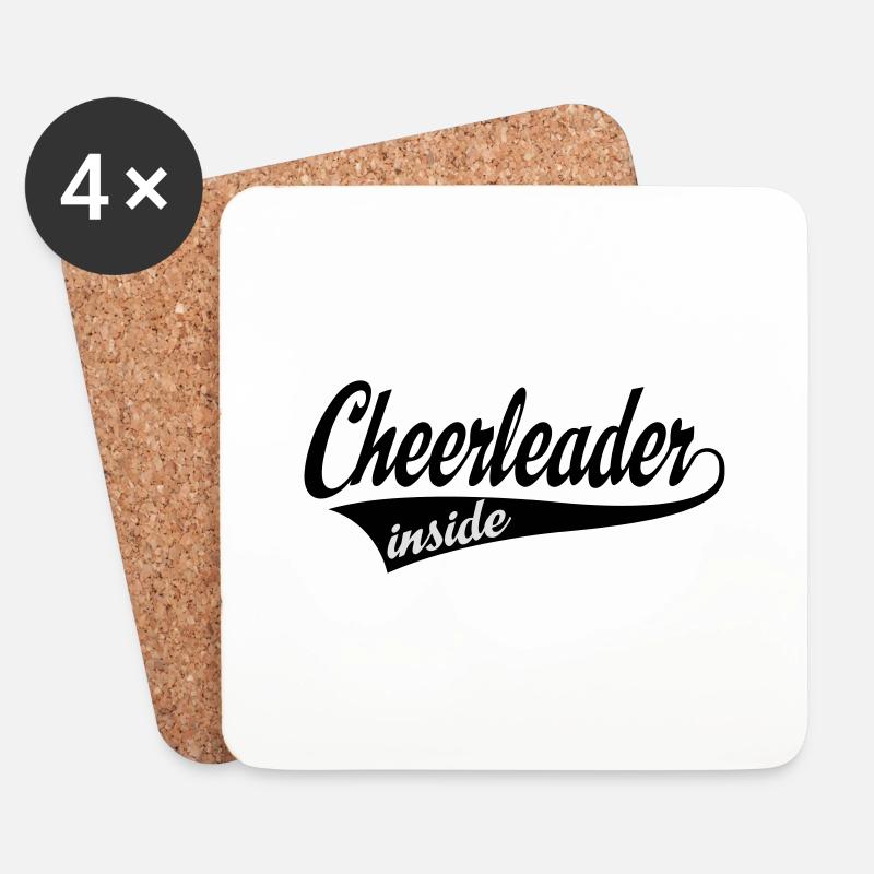 cheerleader - Untersetzer (4er-Set) - Weiß