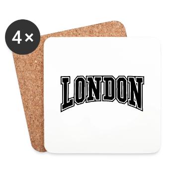 london_college_gewellt - Untersetzer (4er-Set) - Weiß - Vorne