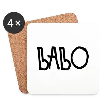 Babo - Untersetzer (4er-Set) - Weiß - Vorne
