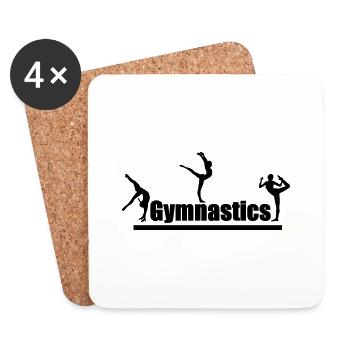 gymnastic - Coasters (set of 4) - white - Front