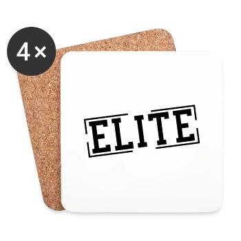 elite_stamp_gr1 - Dessous de verre (lot de 4) - blanc - Devant