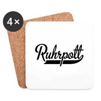 Ruhrpott - Untersetzer (4er-Set) - Weiß - Vorne