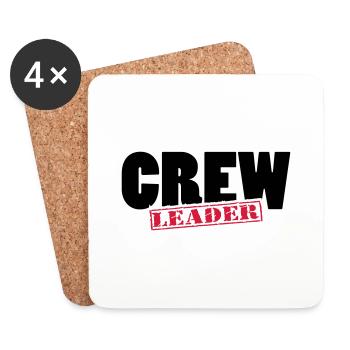 crew_leader - Untersetzer (4er-Set) - Weiß - Vorne