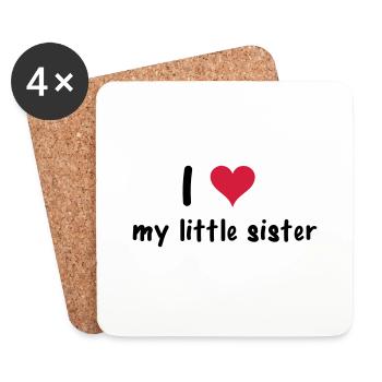 Sister - Coasters (set of 4) - white - Front