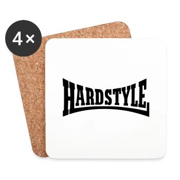 Hardstyle_V63 - Untersetzer (4er-Set) - Weiß - Vorne