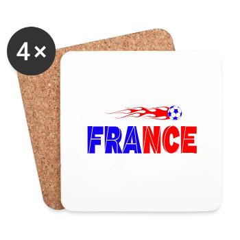 france - Untersetzer (4er-Set) - Weiß - Vorne