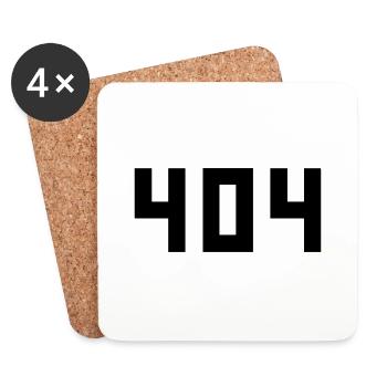 cool error 404 fehlermeldung falsch kein internet - Dessous de verre (lot de 4) - blanc - Devant