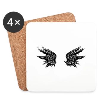 Angel Wings - Coasters (set of 4) - white - Front