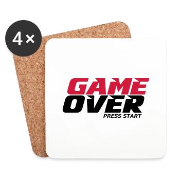 Spiel - Untersetzer (4er-Set) - Weiß - Vorne