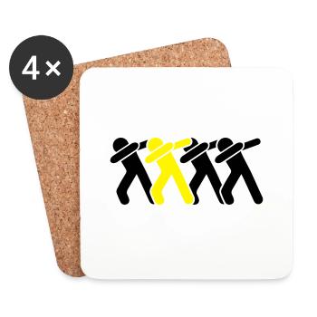 dabbing team - Untersetzer (4er-Set) - Weiß - Vorne