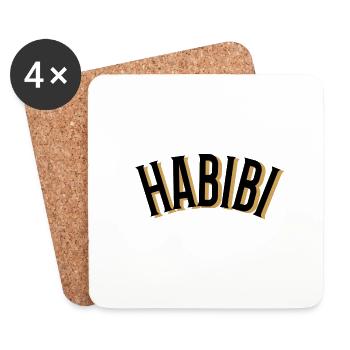 Habibi - Untersetzer (4er-Set) - Weiß - Vorne