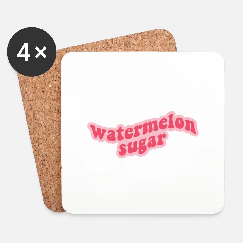 Wassermelonenzucker - Untersetzer (4er-Set) - Weiß