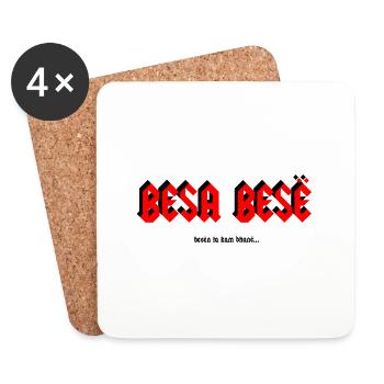 Besa Besë - Untersetzer (4er-Set) - Weiß - Vorne