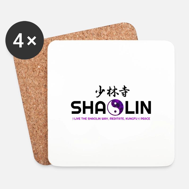 Ich liebe Shaolin, Shaolin Kung Fu, Shaolin Hoodies, - Untersetzer (4er-Set) - Weiß
