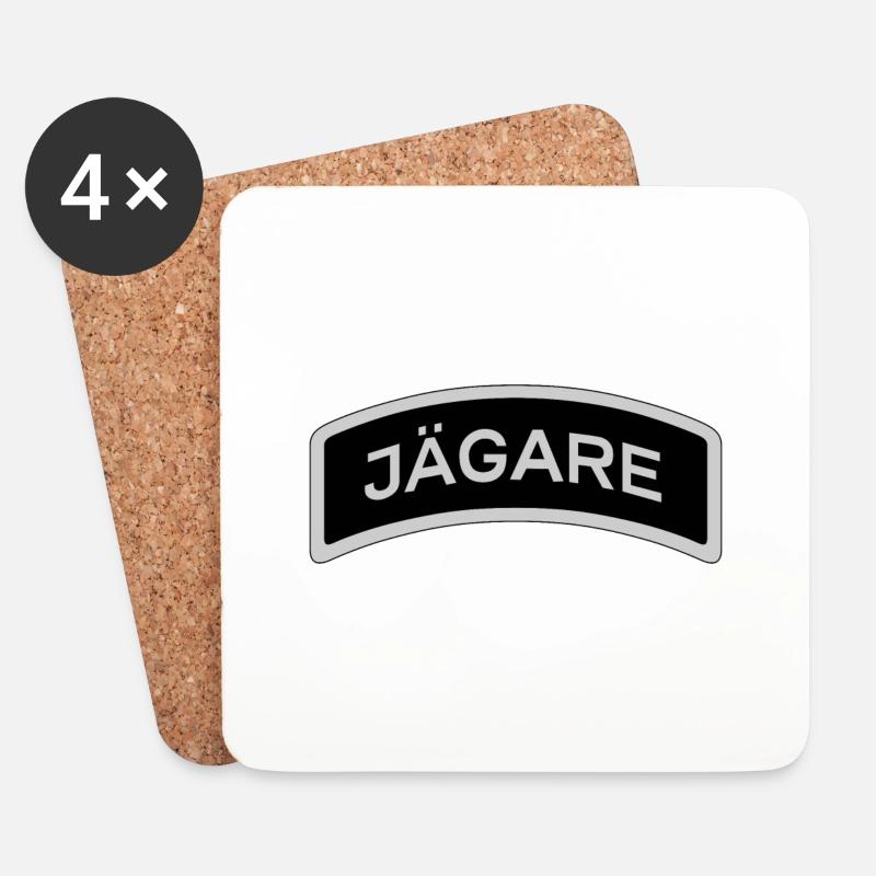 Jäger - Untersetzer (4er-Set) - Weiß