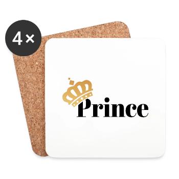 prince - Dessous de verre (lot de 4) - blanc - Devant