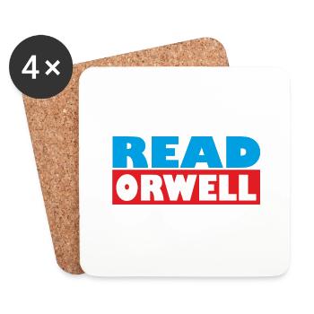 Read Orwell - Untersetzer (4er-Set) - Weiß - Vorne
