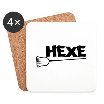 hexe - Untersetzer (4er-Set) - Weiß - Vorne