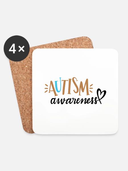 Autism Awareness - Untersetzer (4er-Set) - Weiß