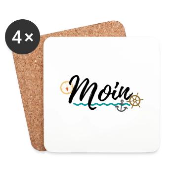 Moin - Untersetzer (4er-Set) - Weiß - Vorne