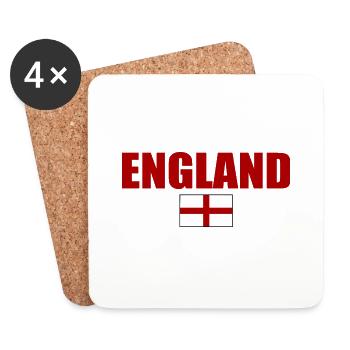 angleterre - Dessous de verre (lot de 4) - blanc - Devant
