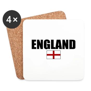angleterre - Dessous de verre (lot de 4) - blanc - Devant