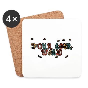 Four Ever Wild 25 - Untersetzer (4er-Set) - Weiß - Vorne