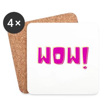 WOW - Untersetzer (4er-Set) - Weiß - Vorne