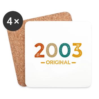 2003 Original - Untersetzer (4er-Set) - Weiß - Vorne
