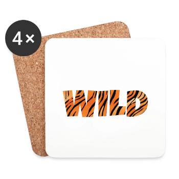Four Ever Wild 32 - Untersetzer (4er-Set) - Weiß - Vorne