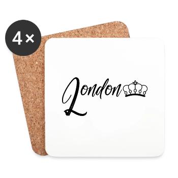 London - Coasters (set of 4) - white - Front