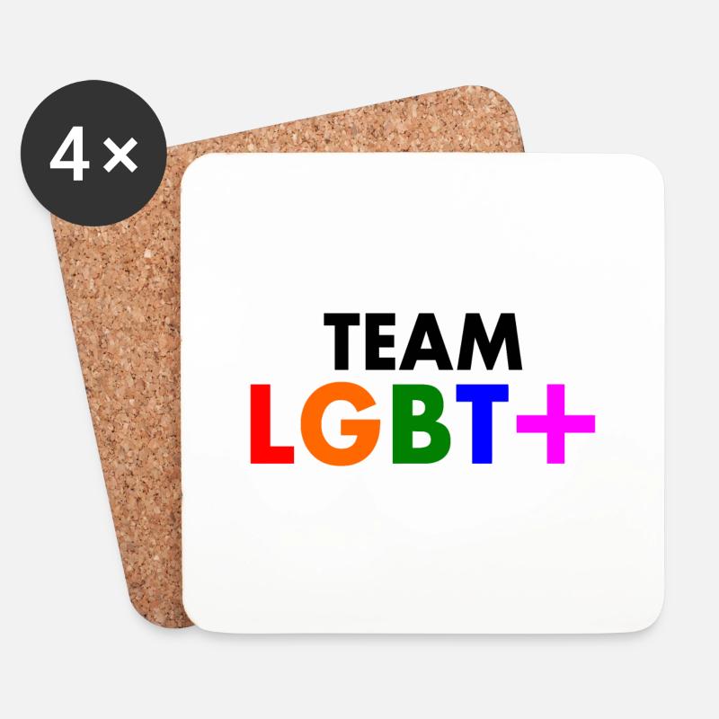 Lgbt - Untersetzer (4er-Set) - Weiß