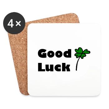 Good Luck - Untersetzer (4er-Set) - Weiß - Vorne