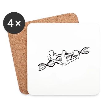 Cheerleader Gift Cheerleader Cheerleading - Coasters (set of 4) - white - Front