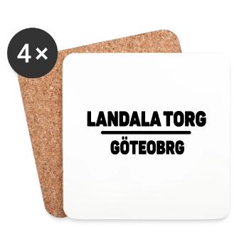 Landala Square - Coasters (set of 4) - white - Front