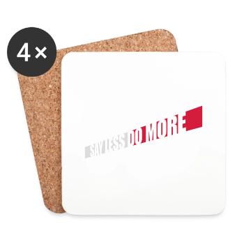 say less do more - Untersetzer (4er-Set) - Weiß - Vorne
