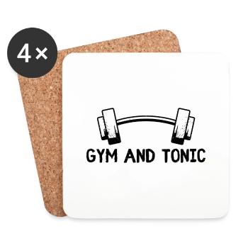 Gym and Tonic - Coasters (set of 4) - white - Front