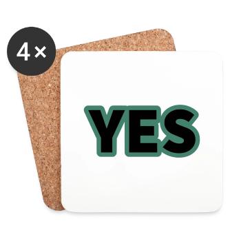 YES - Coasters (set of 4) - white - Front