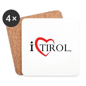 i love Tyrol - Coasters (set of 4) - white - Front