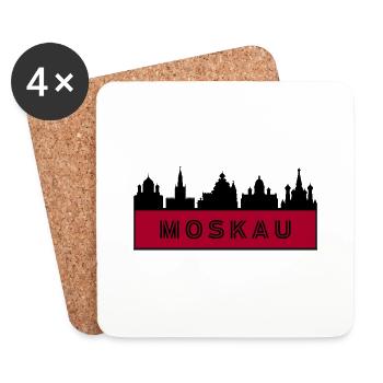 City of Moscow - Russia - Coasters (set of 4) - white - Front